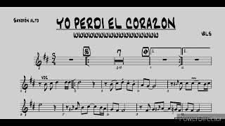 Yo perdi el corazón vals partitura para saxo alto [upl. by Essilec987]