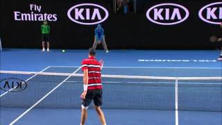 John Isner v Marcel Granollers highlights 2R  Australian Open 2016 [upl. by Durgy]