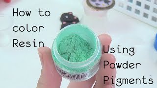 Resin Craft Guide 1 How to Properly Mix in Powder Pigments [upl. by Tildie]