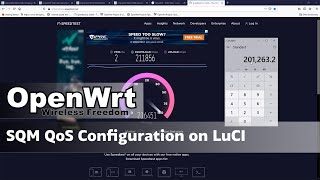 OpenWRT  SQM QoS Setup on LuCI [upl. by Lodovico695]