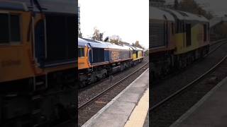 60085 amp 66770 Pass Altrincham 2018 [upl. by Sweet682]