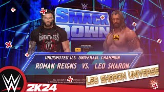 WWE Universe Week 65  smackdown  Leo Sharon VS Roman Reigns [upl. by Demetra]