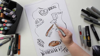 Flipchart gestalten  Bildidee Bäckerei  Gebäck [upl. by Benedikt]