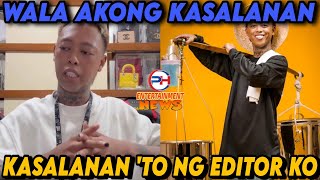 WHAMOS SINISISI ANG KANYANG EDITOR SA quotNAKAW VIDEOquot ISSUE [upl. by Eiraminot743]