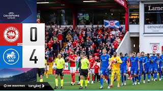 LARNE FC 04 FC RFS  HIGHLIGHTS  LABĀKIE MOMENTI  UEFA CHAMPIONS LEAGUE [upl. by Kennedy]