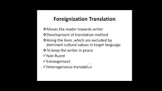 Domestication and Foreignization by VenutiTranslation studies Jeremy Munday [upl. by Muscolo]