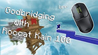 Godbridging with THE BEST MOUSE for Minecraft  Roccat Kain 100  Keyboard and Mouse Sounds [upl. by Ailad732]