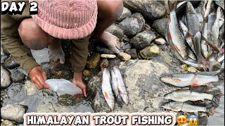 Traditional Trout Fishing Nepal🇳🇵 Day2  Marshyandi Ma Rafting Salala 😍😱😂 fishing trout vlog [upl. by Uehttam]