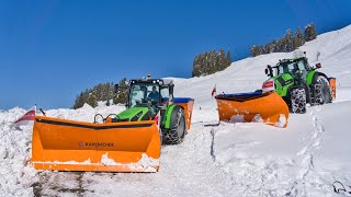 Winterdienst mit Kahlbacher und Deutzfahr [upl. by Shoshanna]