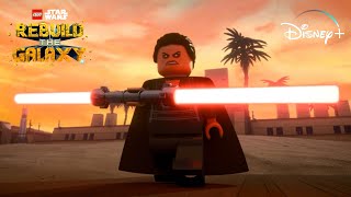 Darth Rey VS Jedi Bob amp Sig Fight Scene  Lego Star Wars  Rebuild the Galaxy [upl. by Kcirdneh]