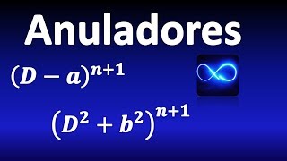 154 EDO Cómo se calculan los anuladores Seno coseno polinomio por exponencial etc [upl. by Harty406]