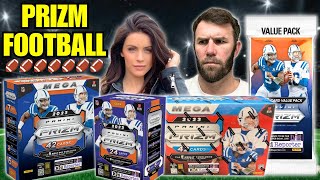 HOBBY MEGA BOX BIG PULL🔥 2023 PRIZM FOOTBALL RETAIL BOXES OVER 200 [upl. by Aihsile534]