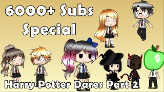 Dares Part 2 Harry Potter  Gacha Life  iCherry  6000 subs special [upl. by Ylhsa]