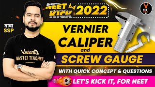 Vernier Caliper and Screw Gauge Class 11 Physics  NEET 2022 Preparation by Sachin Sir [upl. by Corene]