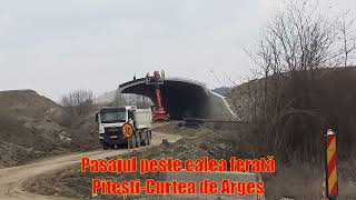 Autostrada A1 Pitești  Curtea de Argeș stadiu la 21 februarie 2024 [upl. by Eire]