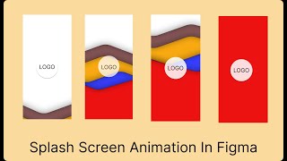 Splash screen animation in Figma [upl. by Annairt]