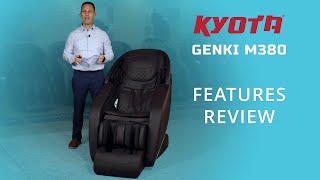 Kyota Genki M380 Massage Chair Features Review [upl. by Won136]