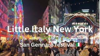 Little Italy New Yorksen gennaro fest🇮🇹New York little Italy lower manhattan little Italy [upl. by Cherie]