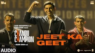 Chandu Champion Jeet Ka Geet Audio  Kartik Aaryan  Pritam Shaan Kausar Munir [upl. by Schreib]