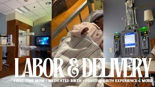 LABOR amp DELIVERY VLOG  labored at 37 weeks  medicated birth  positive birth experience amp MORE [upl. by Jorry]