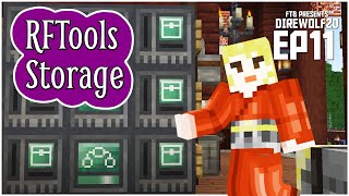 RFTools Storage with Xnet for 119  120 EP11 Direwolf20 119 Lets Play [upl. by Okime]