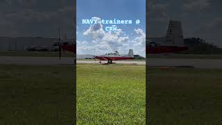 NAVY flight training West Virginia International Yeager Airport flyCRW gonavy navy T6Texan II [upl. by Dhruv]