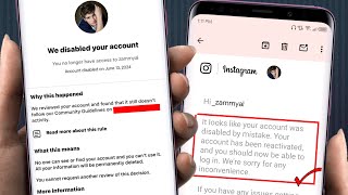 How to Recover a Disabled Instagram Account 2024  Your Account has been Disabled Instagram Solution [upl. by Mountfort]