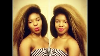 Blow Drying Natural Hair 3c 4a 4c Using The Tension Method [upl. by Klapp]