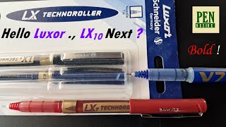 LX7 812 Luxor Schneider Needle Tip Technoroller an INR 70 Pen  768 [upl. by Fitz]