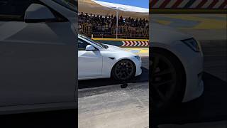 Tesla Model S Plaid va Vw Sedan  Arrancones 14 de milla Pegaso [upl. by Hpeosj]