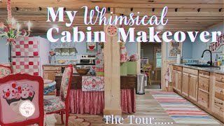 The Entire Cabin Tour  My Whimsical Cabin Makeover [upl. by Meredi]