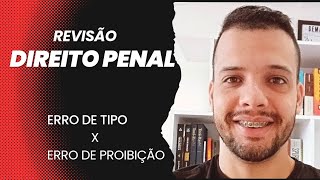 Aula 8 Erro de tipo e Erro de Proibição  Revisão [upl. by Ojillek]