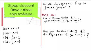 Lineære funksjoner I 1P 2P og 2PY [upl. by Beeck]