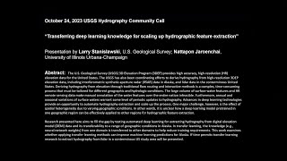 Transferring Deep Learning Knowledge for Scaling Up Hydrographic Feature Extraction [upl. by Negiam222]