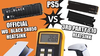 WD Black SN850 Heatsink vs 10 Heatsink  PS5 Temperature Tests [upl. by Arlie80]