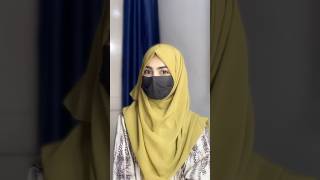 Hijab tutorial without inner cap  hijab style with mask  hijab style for collegeschool shorts [upl. by Trik947]