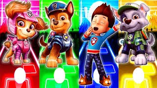 Paw Patrol Skye vs Paw Patrol Chase vs Paw Patrol Ryder vs Paw Patrol Rocky  Tiles Hop EDM Rush [upl. by Beisel]