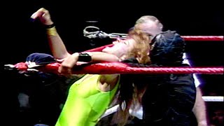 Wendi Richter Vs The Spider  the original WWF Screwjob WWF 11251985 [upl. by Suzie]