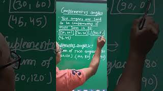 complementary and supplementary angles maths mathematics by Rohit sir [upl. by Winters]