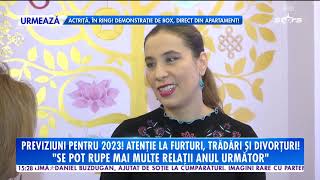 Previziuni pentru 2023 Atenție la furturi trădări și divorțuri [upl. by Eecyac]