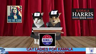 CEWN CAT LADIES FOR KAMALA OPENING ADDRESS [upl. by Bertine]