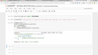 26 Python NLTK Stemming [upl. by Lilyan]