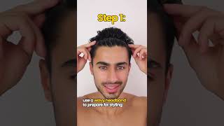 Mens Hair Tutorial How To Style Curtains [upl. by Liva]