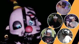 Reacciones de Youtubers a Jumpscares en Sister Location  FNAF VR Help Wanted 2 [upl. by Ifok406]