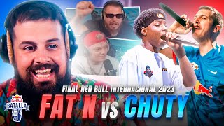 CAMPEÓN INTERNACIONAL  REACCIÓN ft CACHA y MISIONERO a FAT N vs CHUTY  Red Bull Internacional 2023 [upl. by Okechuku]