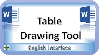 Table Drawing Tool in Microsoft Word [upl. by Ogilvie]