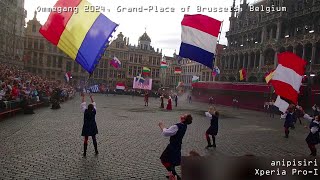 Part 2 Ommegang 2024 Brussels Flag [upl. by Odlareg]