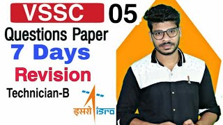 ISRO VSSC Previous Year Question Paper Revision with Special Techno Class05 [upl. by Yrogiarc]