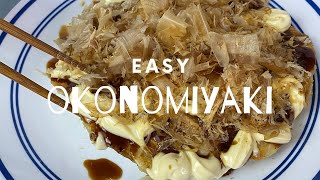 SUPER EASY Okonomiyaki Recipe  Japanese Pancake [upl. by Emylee824]