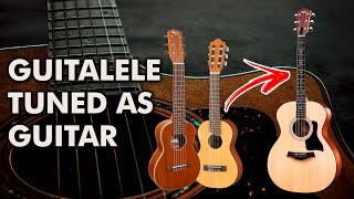 How to tune the guitalele like a guitar EADGBE tuning [upl. by Tamara]